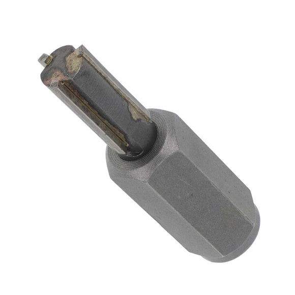 PRODIAMANT carbide grout cutter with 5/8"-11 threaded arbor mounted on an angle grinder
