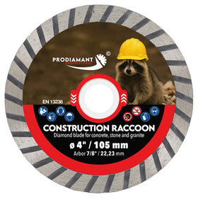 PRODIAMANT CONSTRUCTION RACCOON segmented all-purpose diamond blade for concrete, brick, stone and tile, 7/8" arbor