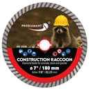 PRODIAMANT Construction Raccoon blade cutting brick and masonry during renovation work