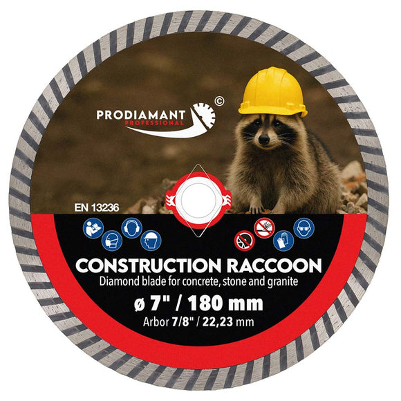 PRODIAMANT Construction Raccoon blade cutting brick and masonry during renovation work