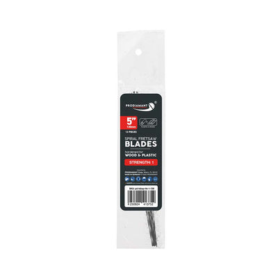 PRODIAMANT spiral scroll and fret saw blades for wood and plastic, 12-pack with all-direction cutting teeth
